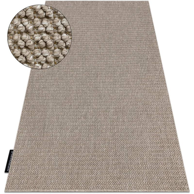 Χαλιά Rugsx Μοκέτα CASABLANCA LOOP καφέ, θηλιά, 150x250 cm