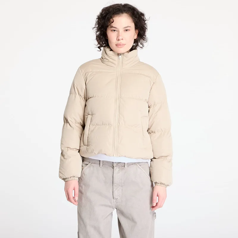 Μπουφάν Urban Classics Ladies Short Peached Puffer Jacket Wet Sand XL