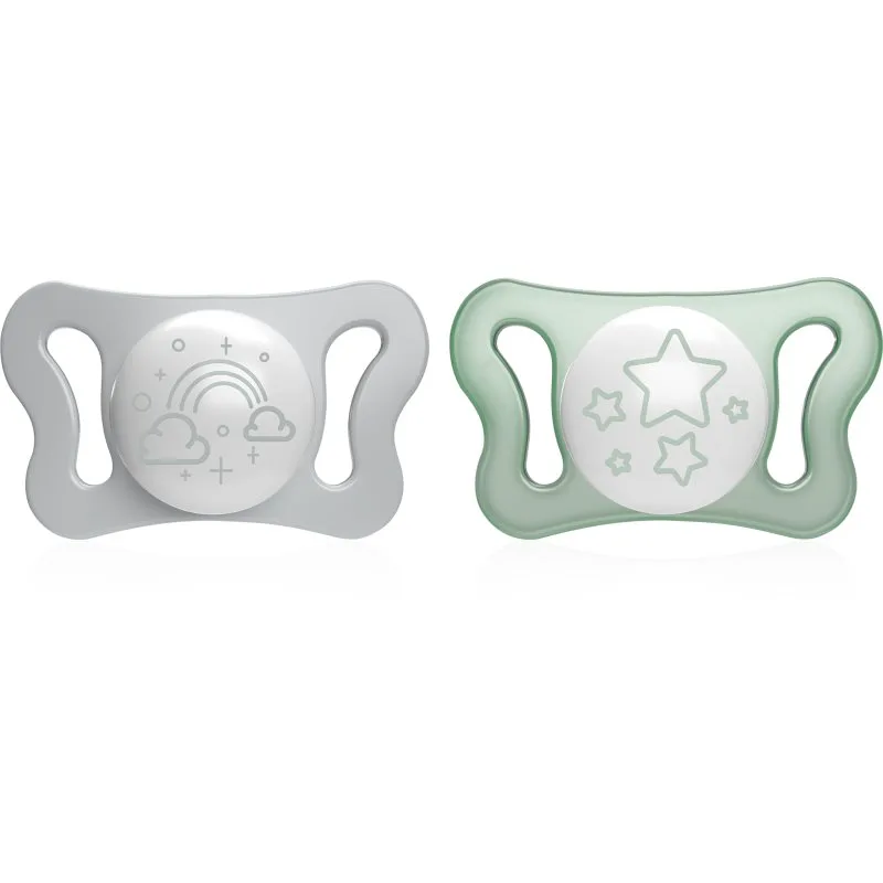 Chicco Physio Micro 0-2 m πιπίλα Night 2 τμχ