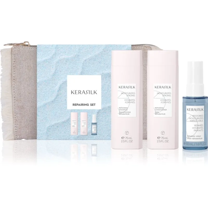 KERASILK Essentials Repairing Set σετ ταξιδιού για ξηρά και κατεστραμμένα μαλλιά