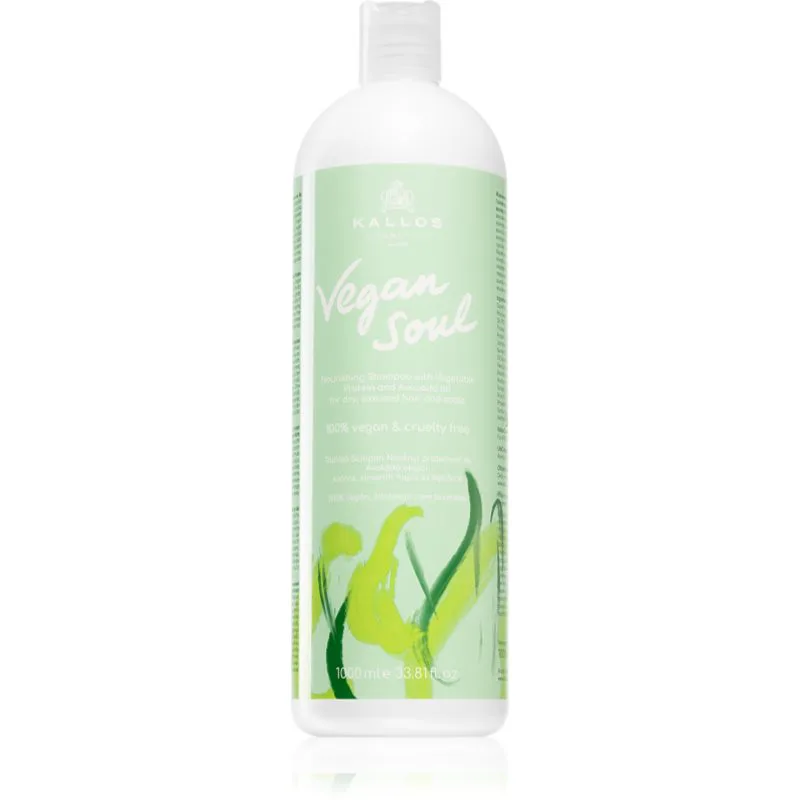 Kallos Vegan Soul Nourishing θρεπτικό σαμπουάν για ξηρά, ταλαιπωρημένα μαλλιά 1000 ml