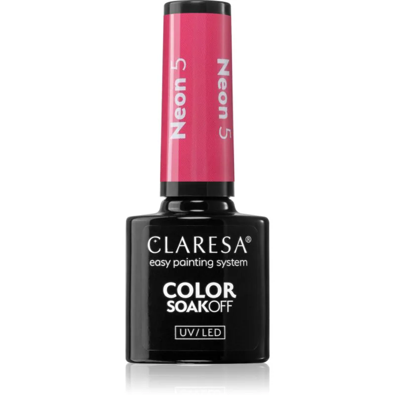 Claresa SoakOff UV/LED Color Neon τζελ βερνίκι νυχιών απόχρωση 5 5 γρ