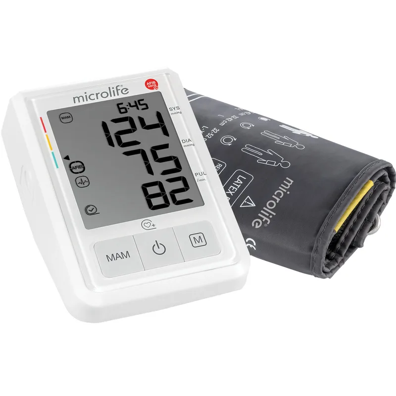 Microlife B3 AFIB Blood Pressure Monitor Ψηφιακό Πιεσόμετρο Μπράτσου με Τεχνολογία Πρόωρης Ανίχνευσης Εγκεφαλικού & Λειτουργία Τριπλής Μέτρησης & Εμφάνισης Μέσου Όρου 1 Τεμάχιο