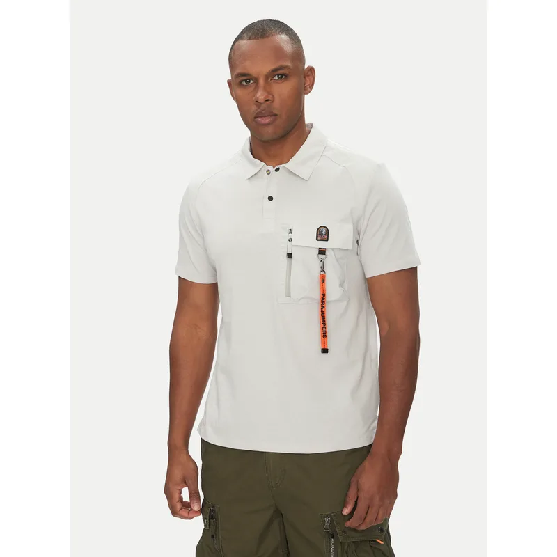 Parajumpers Polo Rescue 25SMPMPORE10 Γκρι Regular Fit