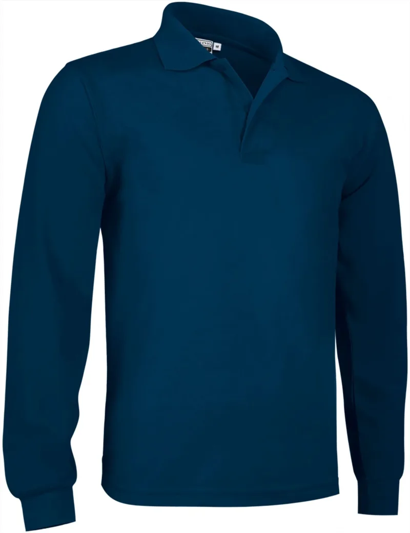 Μακρυμάνικο Polo Shirt EOLO Valento POVAMILMR Orion Navy Blue