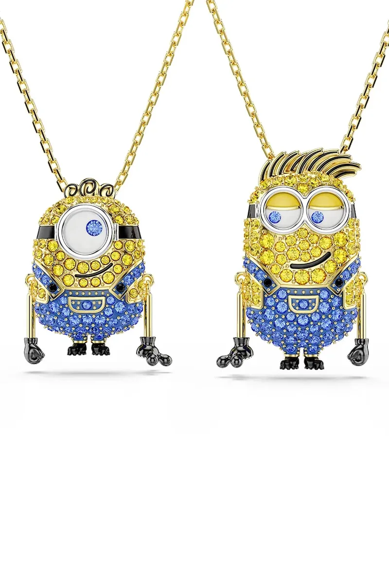 Swarovski κολιέ Γυναικείο επιχρυσωμένο ζιργκόν MINIONS