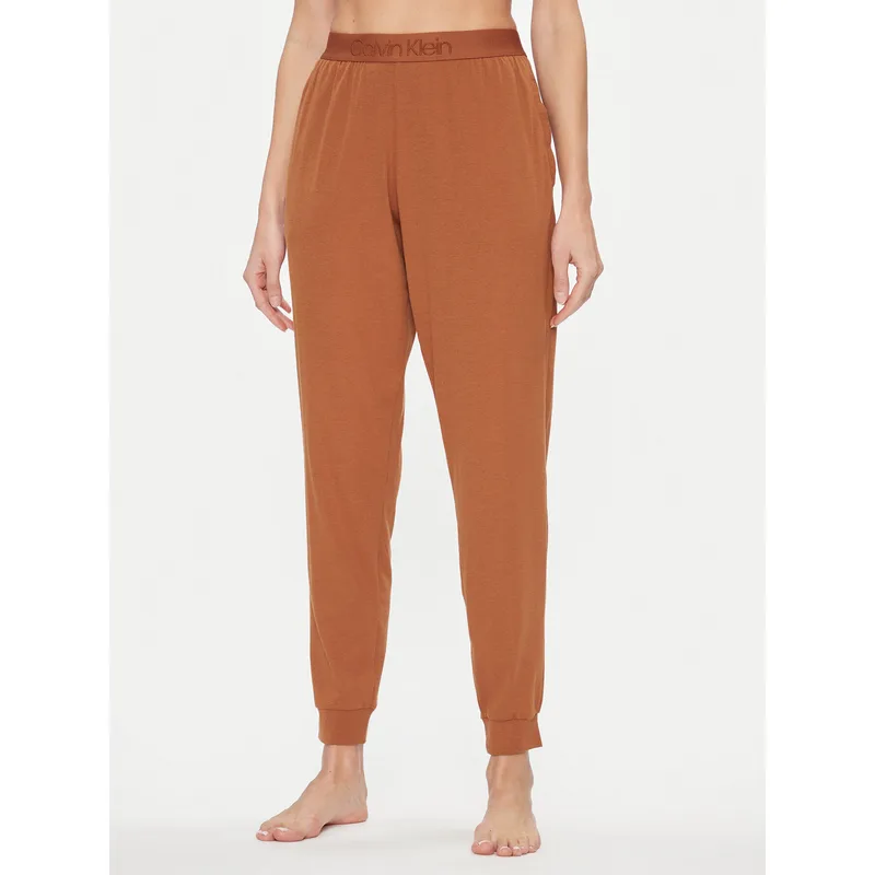 Calvin Klein Underwear Παντελόνι πιτζάμας 000QS7004E Καφέ Regular Fit