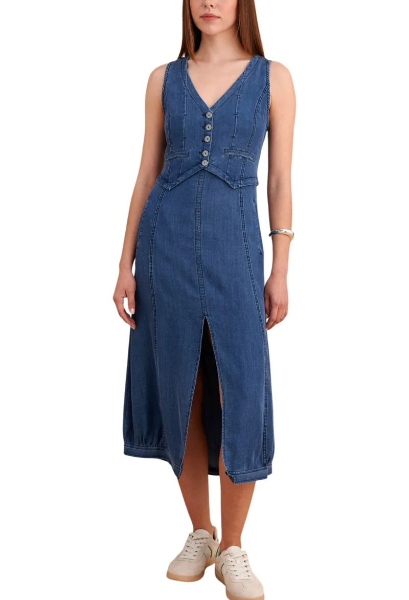 Φόρεμα Attrattivo Denim 9923103-BLUE Γυναικείο