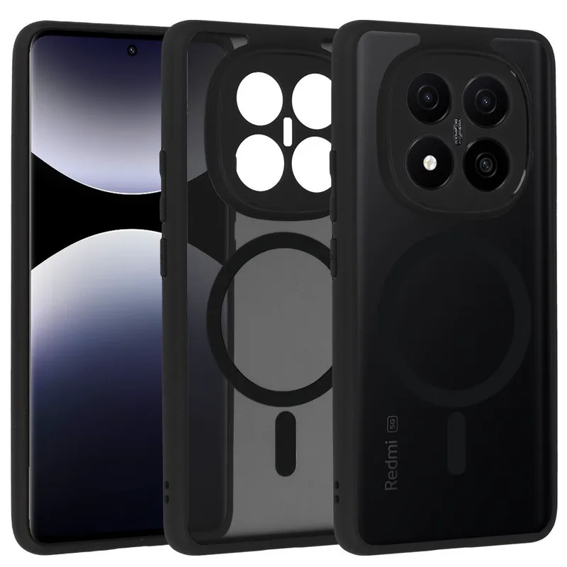 Θήκη Orso MagMat Frosted Black Xiaomi Redmi Note 14 Pro+ 5G