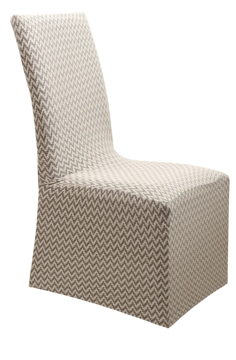 Κάλυμμα καρέκλας με βολάν DIAMOND 2 BEIGE, VIOPROS