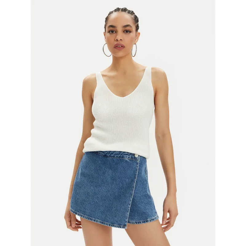 Vero Moda Τοπ New Lex Sun 10281877 Λευκό Regular Fit