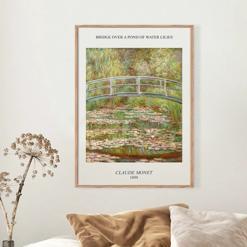 Πόστερ MONET - BRIDGE OVER A POND OF WATER LILIES