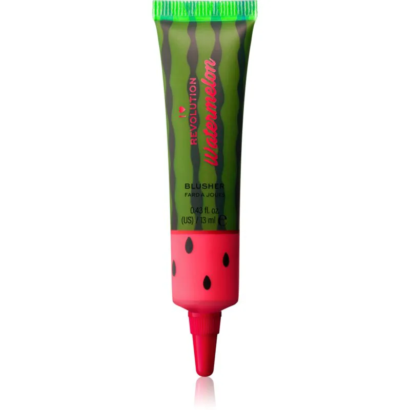 I Heart Revolution Tasty Watermelon κρεμώδες ρουζ για λαμπρή επιδερμίδα Flushed 13 ml
