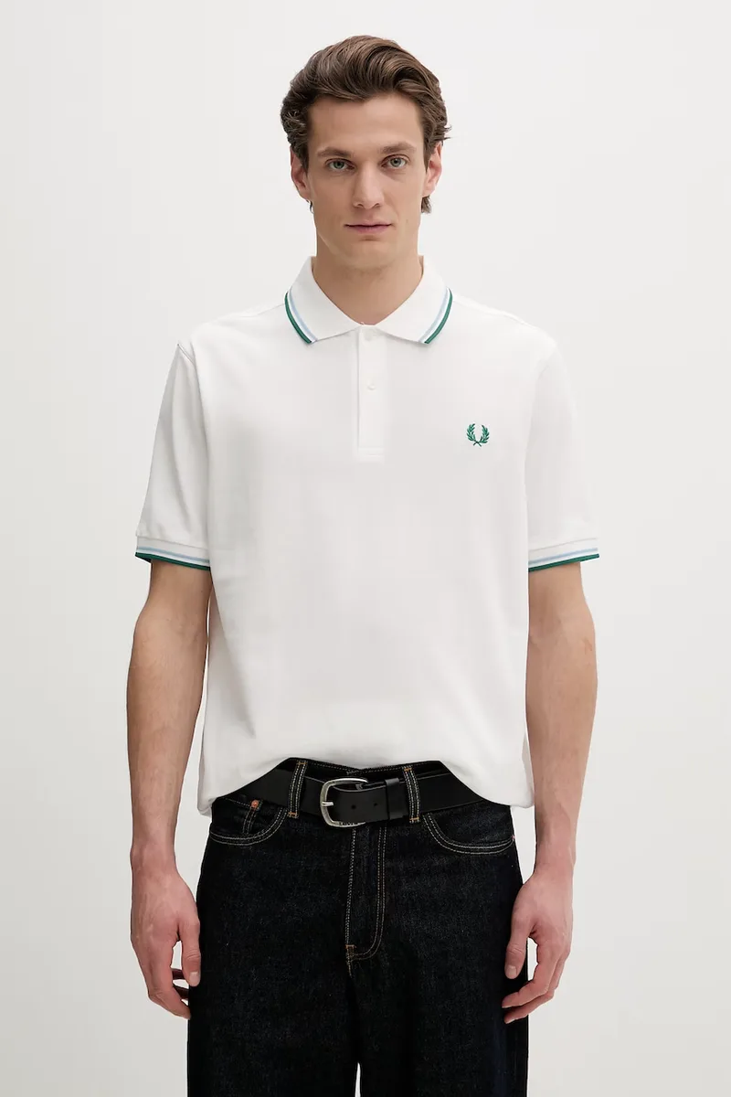 Βαμβακερό μπλουζάκι πόλο Fred Perry