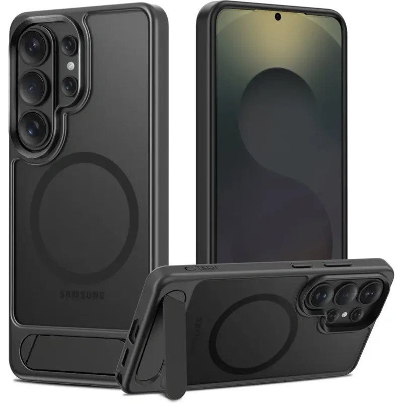 Θήκη Samsung Galaxy S26 Ultra Tech-Protect MagRack Σκληρή Ημιδιάφανη με MagSafe & KickStand - Matte Black (5906302390908)