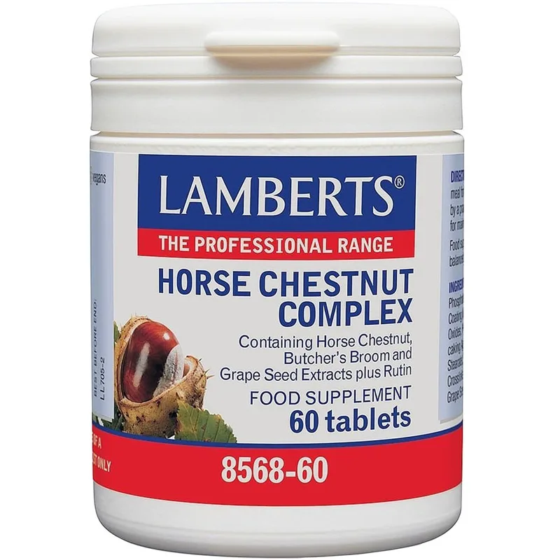 Lamberts Horse Chestnut Complex Συμπλήρωμα Διατροφής Συμπλέγματος Αγριοκαστανιάς & Βοτάνων Κατάλληλο για τη Φυσιολογική Φλεβική Λειτουργία 60tabs