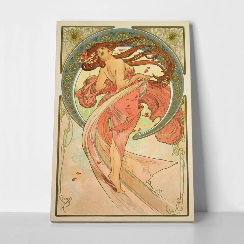 Πινακας σε καμβά ALPHONSE MUCHA - THE ARTS DANCE