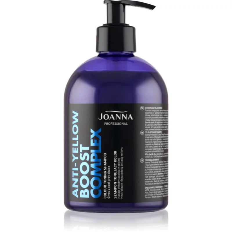 Joanna Professional Color Boost Complex αναζωογονητικό σαμπουάν για ξανθά και γκρίζα μαλλιά 500 γρ