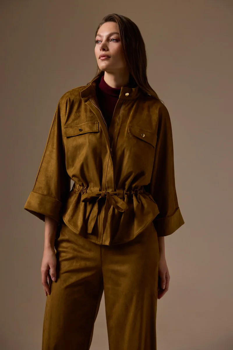 Enzzo Utility Jacket Jenna - Olive