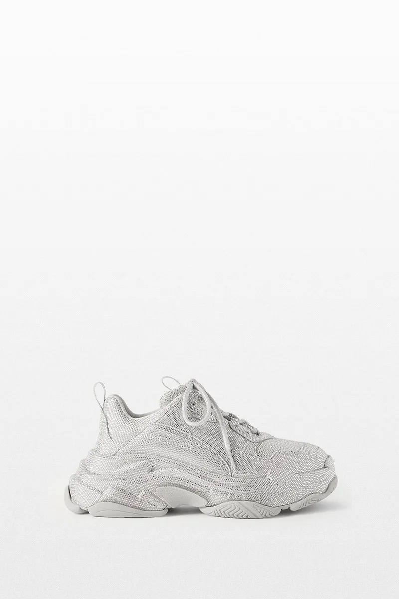 BALENCIAGA Ανδρικό Γκρι Triple S Crystal Sneakers