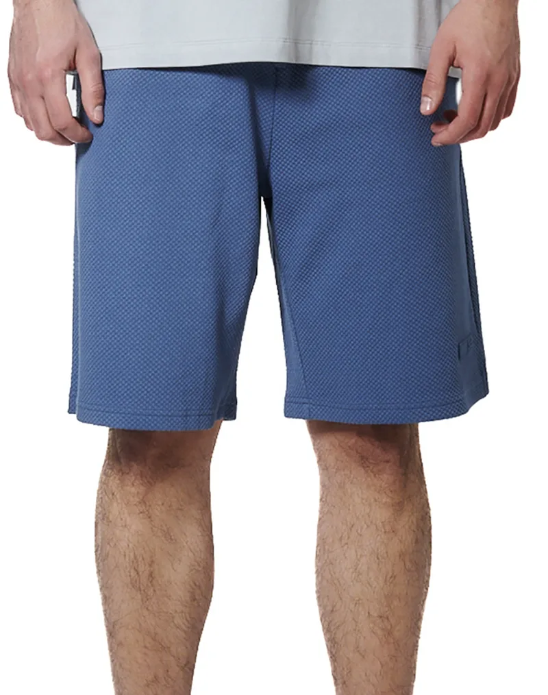 BODY ACTION MEN''S WAFFLE BERMUDA SHORTS 033631-01-BLUE HORIZON Blue