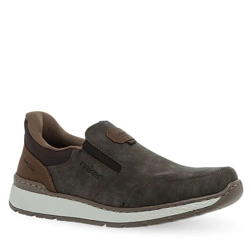 Ανδρικά Δερμάτινα Slip On Παπούτσια Rieker B9057-25