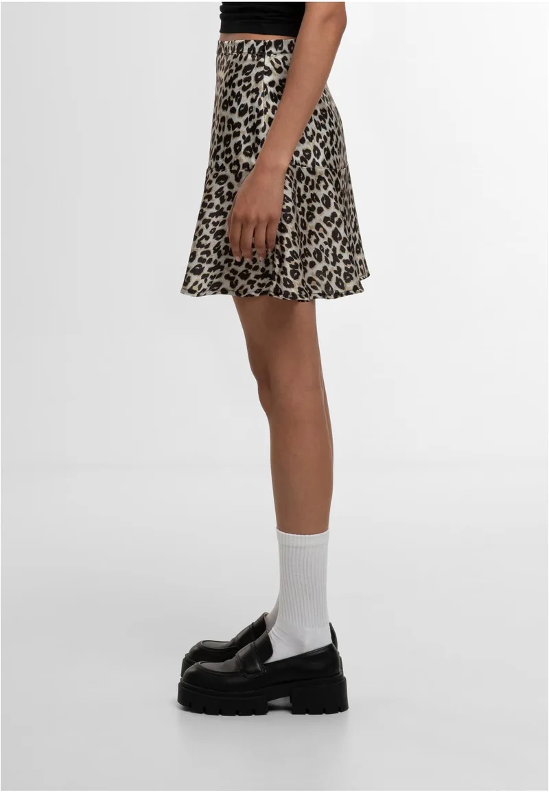 Ladies Leo Volants Mini Skirt Urban Classics TB7540-01720 leo