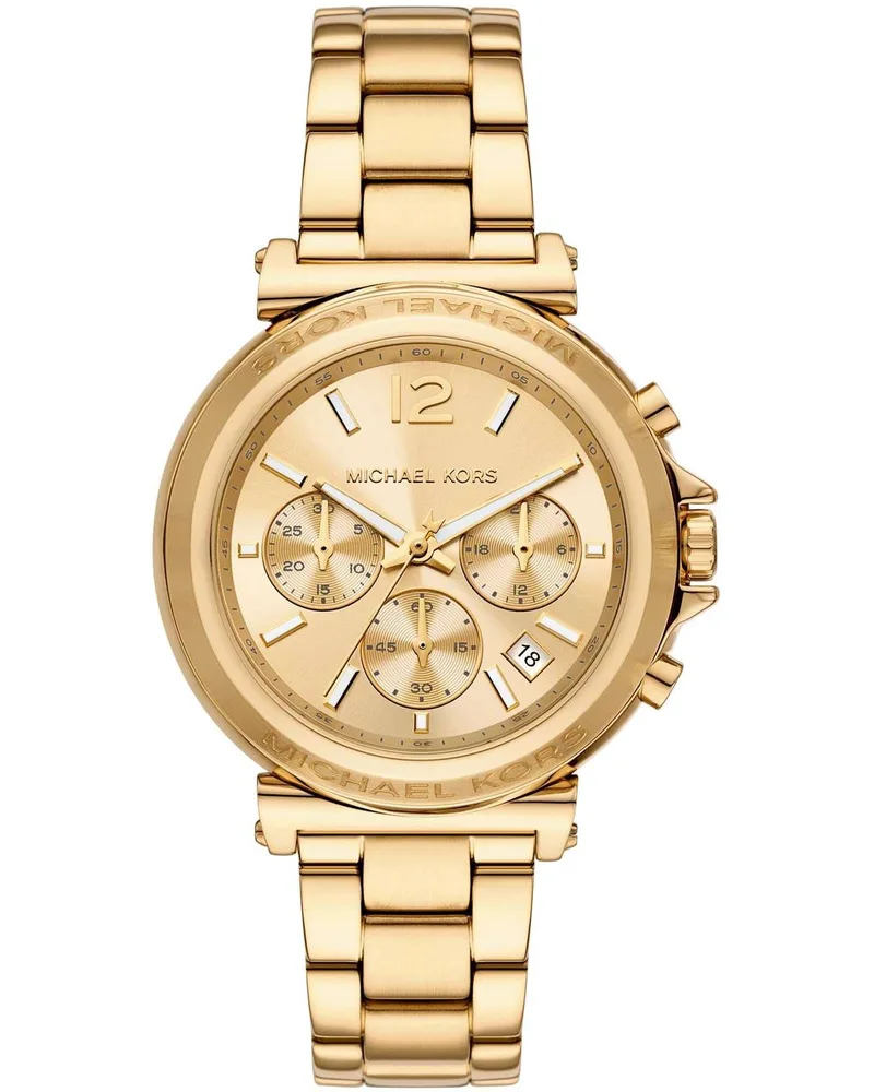 MICHAEL KORS Maren Chronograph - MK7493, Χρυσό case with Stainless Steel Bracelet