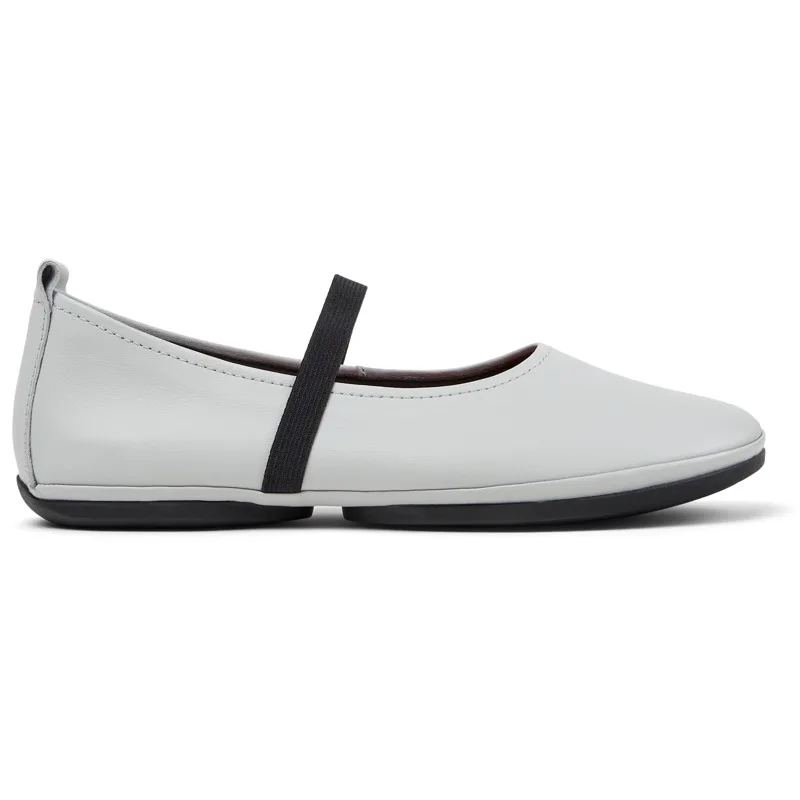 CAMPER Right Nina - Μπαλαρίνες Για Γυναικεία - Γκρι, Μέγεθος , Smooth leather