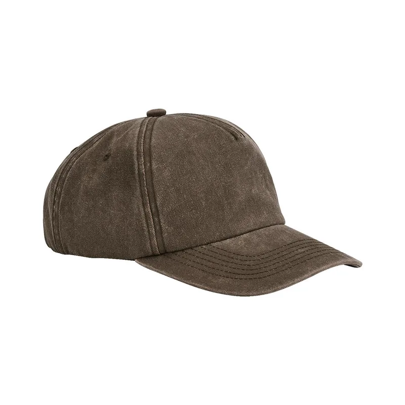 Χαλαρό Πεντάφυλλο Vintage Καπέλο Beechfield B657 Vintage Brown