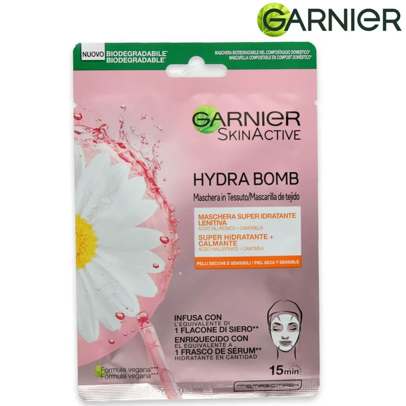 Garnier skin active hydra bomb 35 g soothing fabric mask
