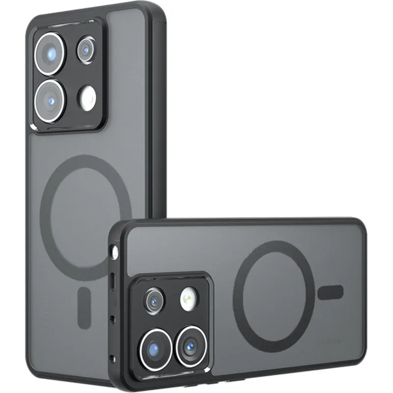 Θήκη Xiaomi Redmi Note 13 Pro 5G / Poco X6 Techsuit PureFrost Σκληρή Ημιδιάφανη με MagSafe - Frosted Black (5949419320673)