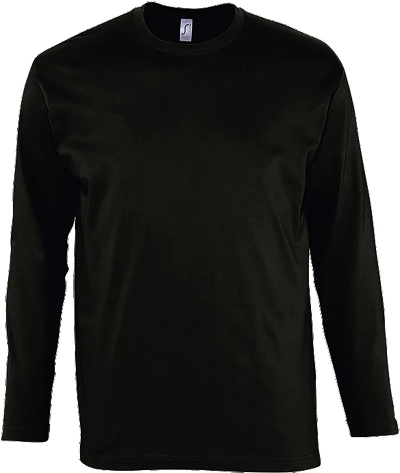 Μακρυμάνικο T-Shirt Monarch SOLS 11420 Deep Black