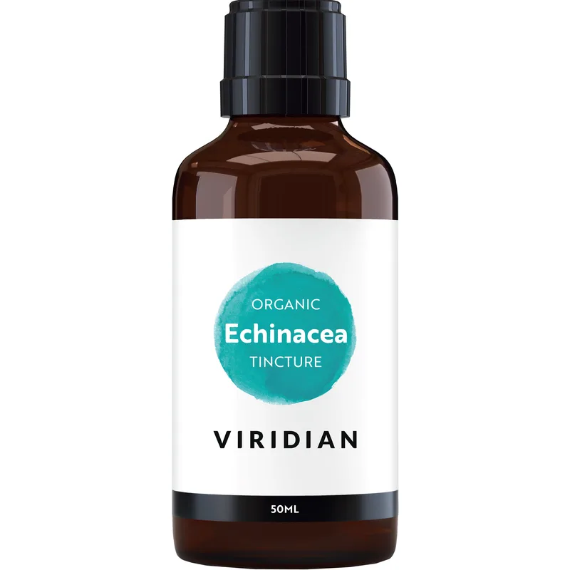 Viridian Organic Echinacea Tincture Συμπλήρωμα Διατροφής με Βιολογικό Βάμμα Εχινάκειας για τη Φυσιολογική Λειτουργία του Ανοσοποιητικού & τη Γρηγορότερη Ανάρρωση από Λοιμώξεις 50ml