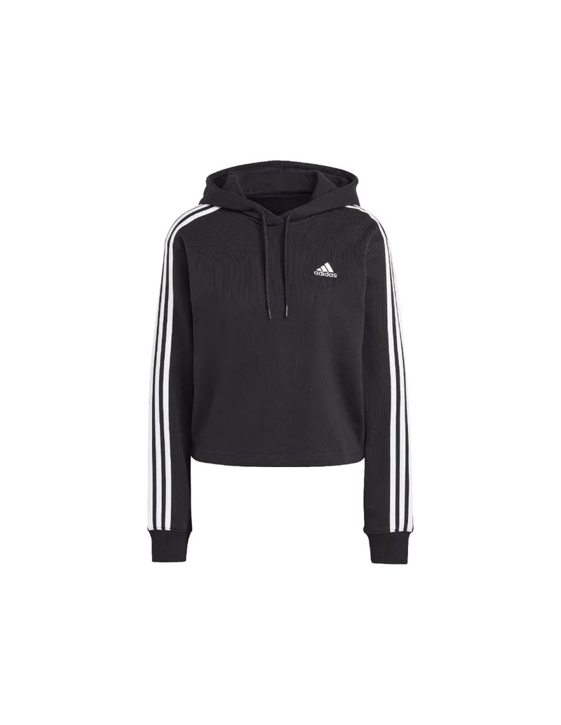adidas Essentials 3Stripes French Terry Crop Hoodie W IC8767