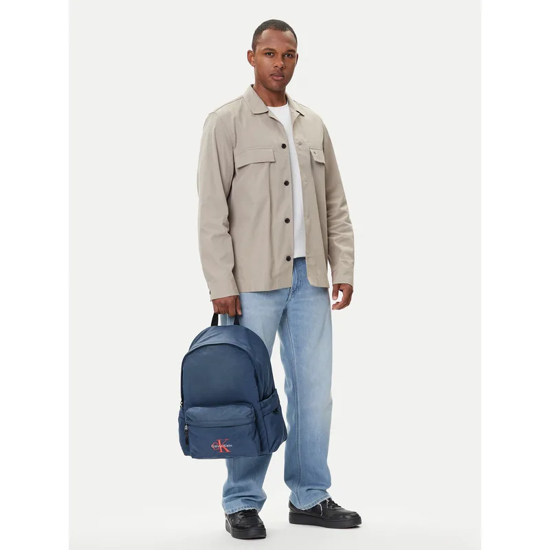 Σακίδιο Calvin Klein Bold Round Backpack LV04D3114G Σκούρο μπλε