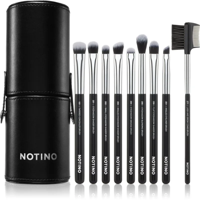Notino Makeup Brushes Eye Area Professional Make-Up Brush Set σετ με πινέλα με θήκη