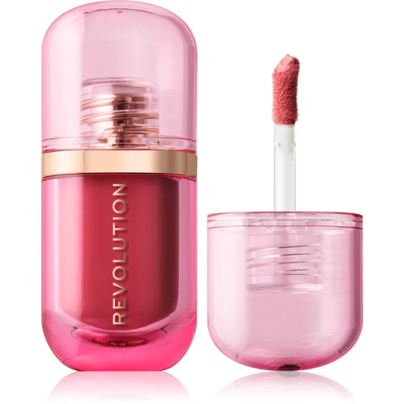 Revolution Superdewy Blush Burst υγρό ρουζ απόχρωση Strawberry Milkshake Cool Ροζ 4.2 ml