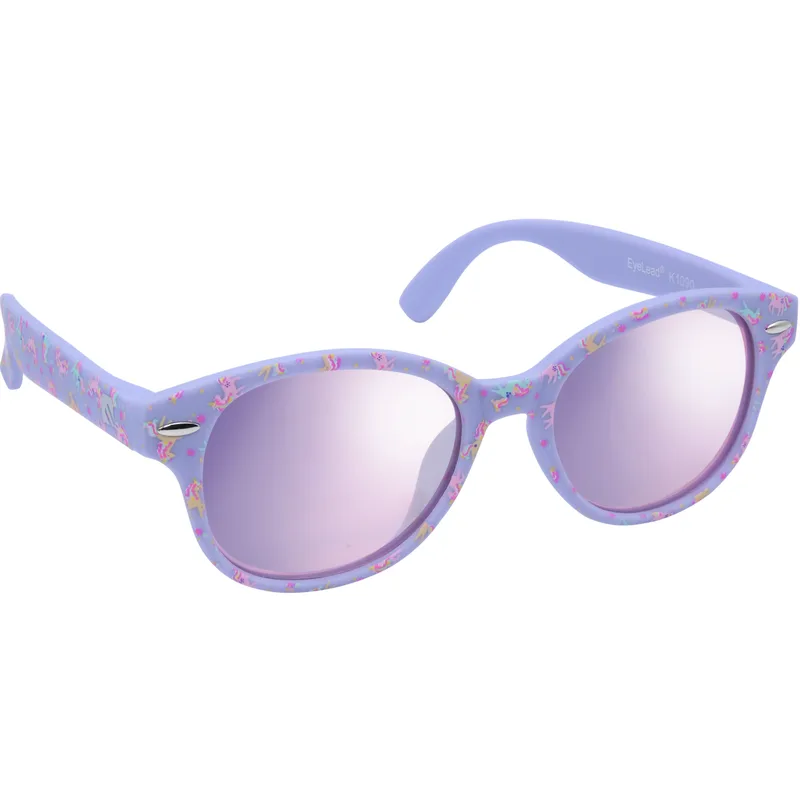 Eyelead Polarized Kids's Sunglasses 2 - 5 Years Γυαλιά Ηλίου Παιδικά 1 Τεμάχιο, Κωδ Κ1090 - Μώβ με Σχέδιο Μονόκερου