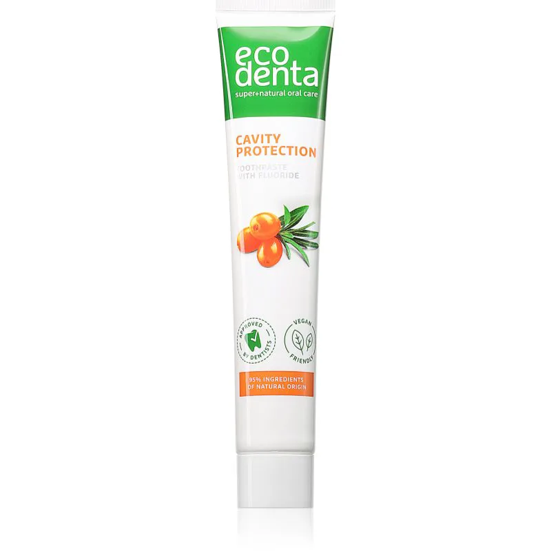 Ecodenta Cavity Protection δροσιστική οδοντόπαστα κατά της πλάκας με ιπποφαές 75 ml