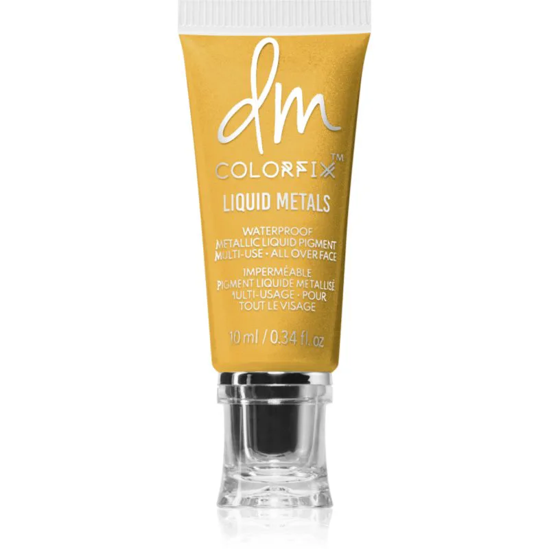 Danessa Myricks Beauty Colorfix Liquid Metals πολυλειτουργικο μεικ απ για τα ματια, τα χειλη και το προσωπο απόχρωση 24K 10 ml
