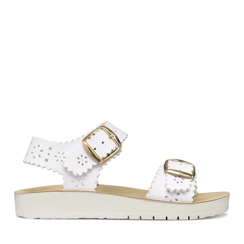 Σανδάλια Geox J Sandal Costarei Gi J65EAA 000BC C1000 S Λευκό