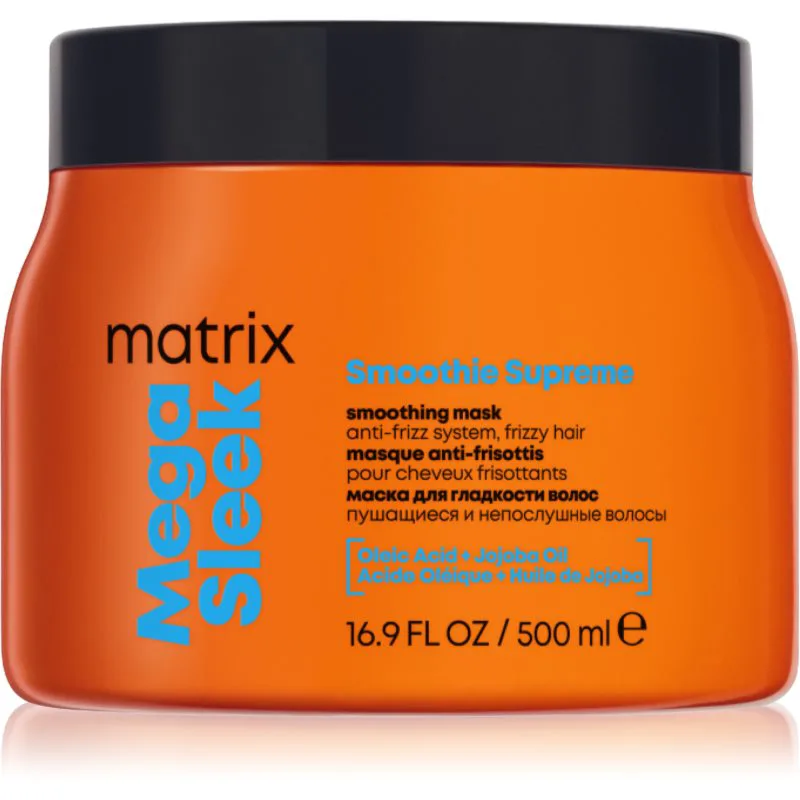 Matrix Mega Sleek Smoothing Mask μάσκα μαλλιών για ατίθασα και κρεπαρισμένα μαλλιά 500 ml