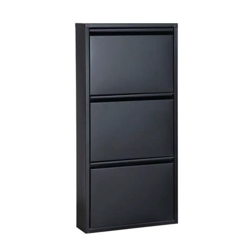 Παπουτσοθήκη Torino 3 - Black 206Frg1102 (50x104x15 cm)