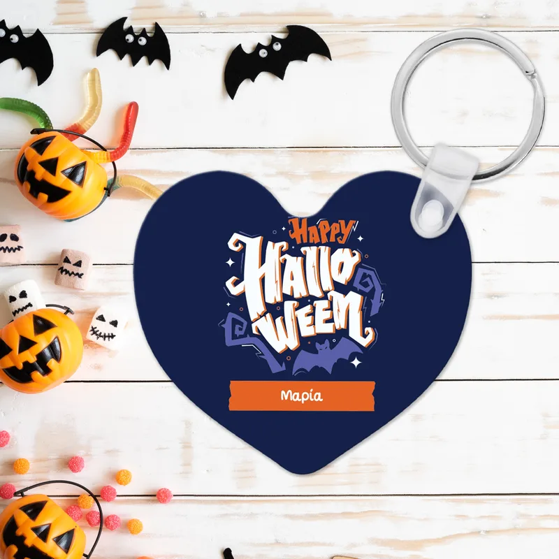 Happy Halloween - Μπρελόκ - Τετράγωνο