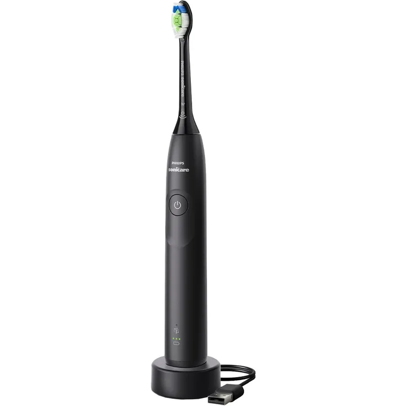 Philips Sonicare 5300 Black Electric Toothbrush Επαναφορτιζόμενη Οδοντόβουρτσα για πιο Λευκά Δόντια 1 Τεμάχιο