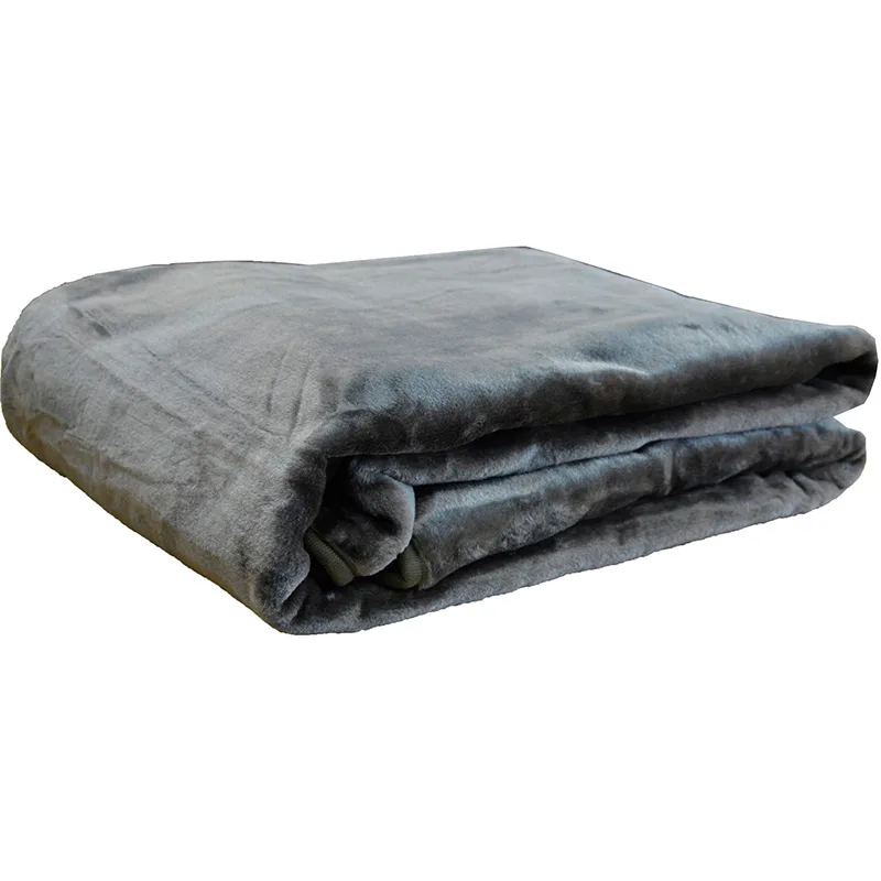 Κουβέρτα Βελουτέ King Size 240X260 Anna Riska Βελουτε Ανθρακί (240x260)