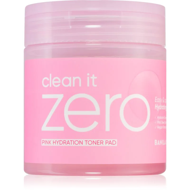 Banila Co. clean it zero Ροζ Hydration Toner Pad επιθέματα τόνωσης με ενυδατικό αποτέλεσμα 70 τμχ