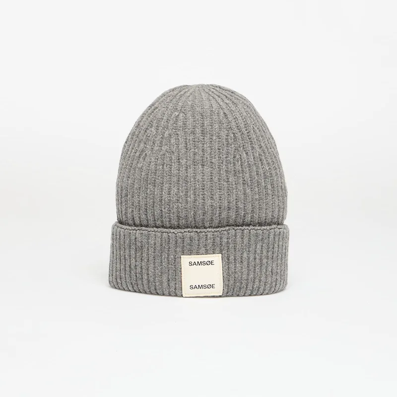 Καπέλο Samsøe Samsøe W Beanie Dark Grey Melange Universal