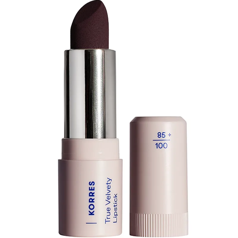 Korres True Velvety Lipstick Κραγιόν με Κρεμώδη υφή & Πλούσιο Χρώμα με Μόλις Ένα Πέρασμα 3g - 59 Wine Red
